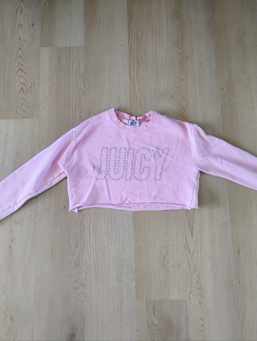 Juicy Couture Light Pink Cropped Sweatshirt